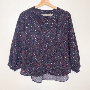 Madewell Star Button Front Top
